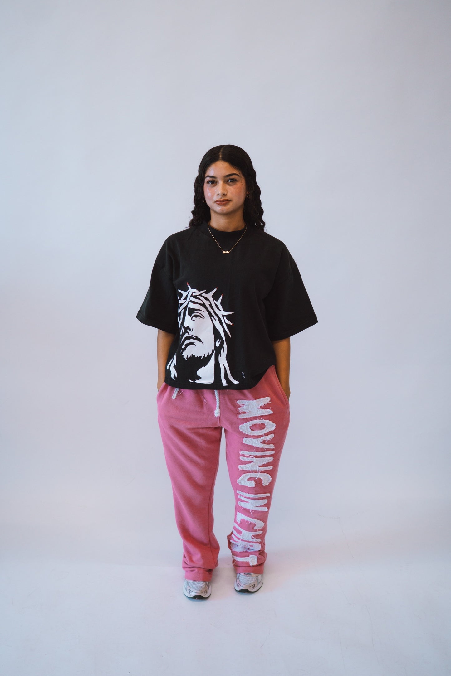 "MOVINGINCHRIST" Sweats - PINK