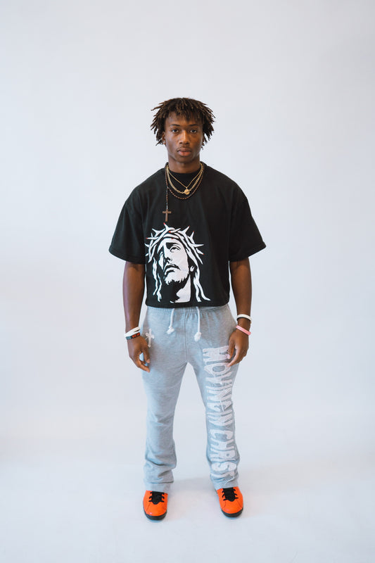 "MOVINGINCHRIST" Sweats - GRAY