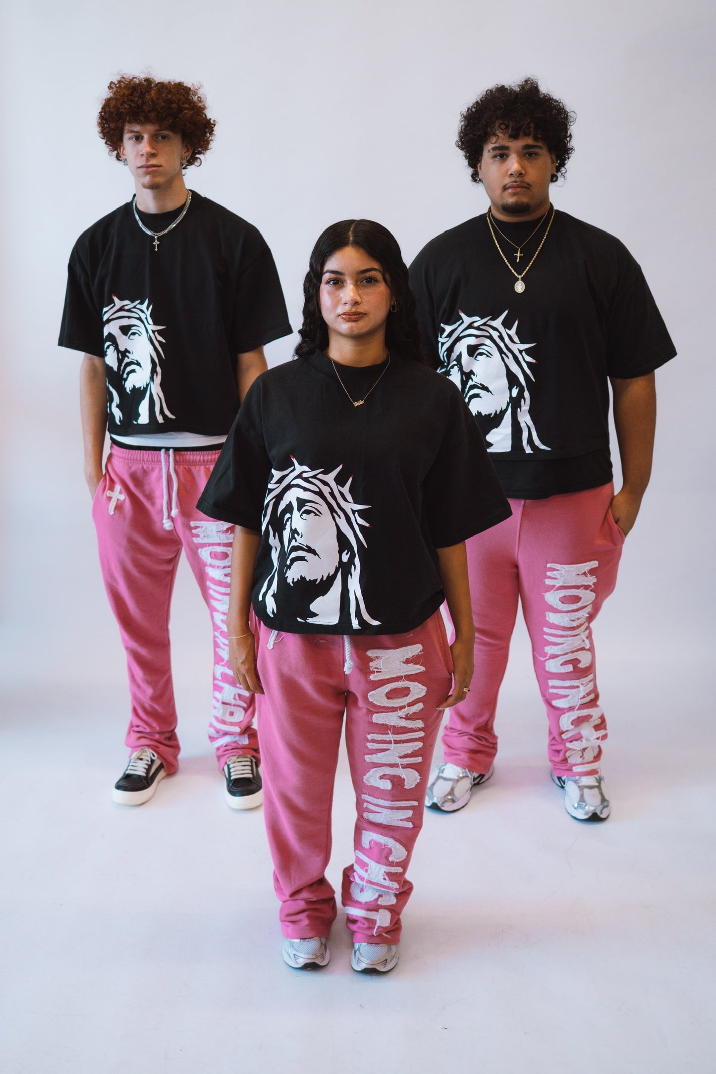 "MOVINGINCHRIST" Sweats - PINK