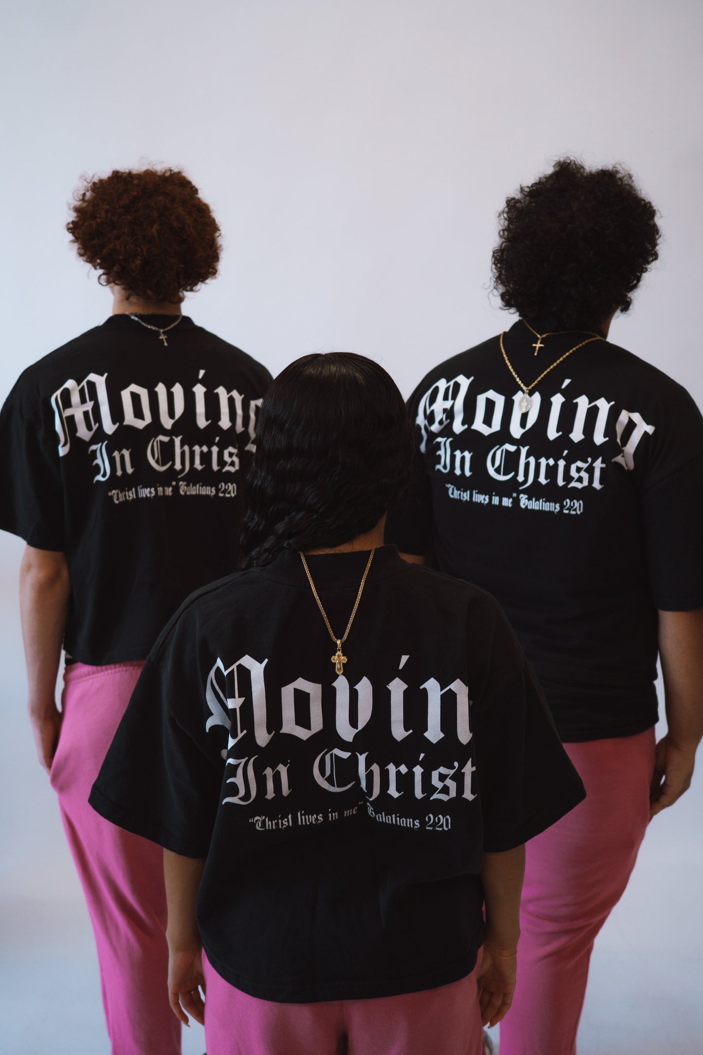 "MOVING IN CHRIST" Tee - BLACK