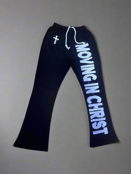 "MOVINGINCHRIST" Sweats - BLACK