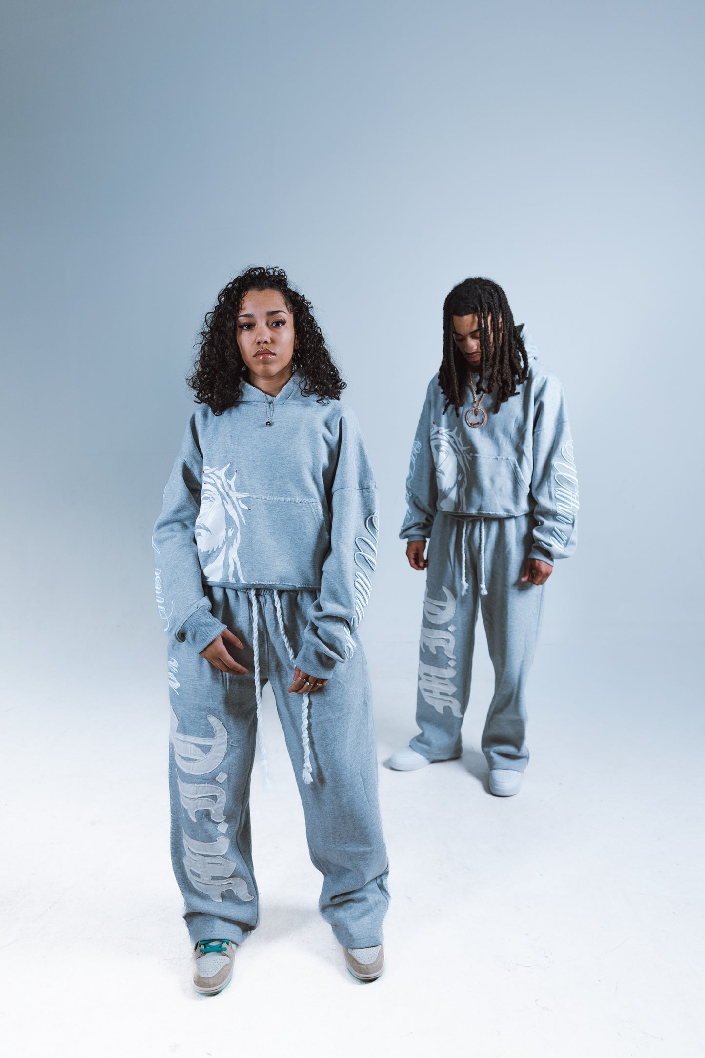 "MOVING IN CHRIST" Sweats - GRAY