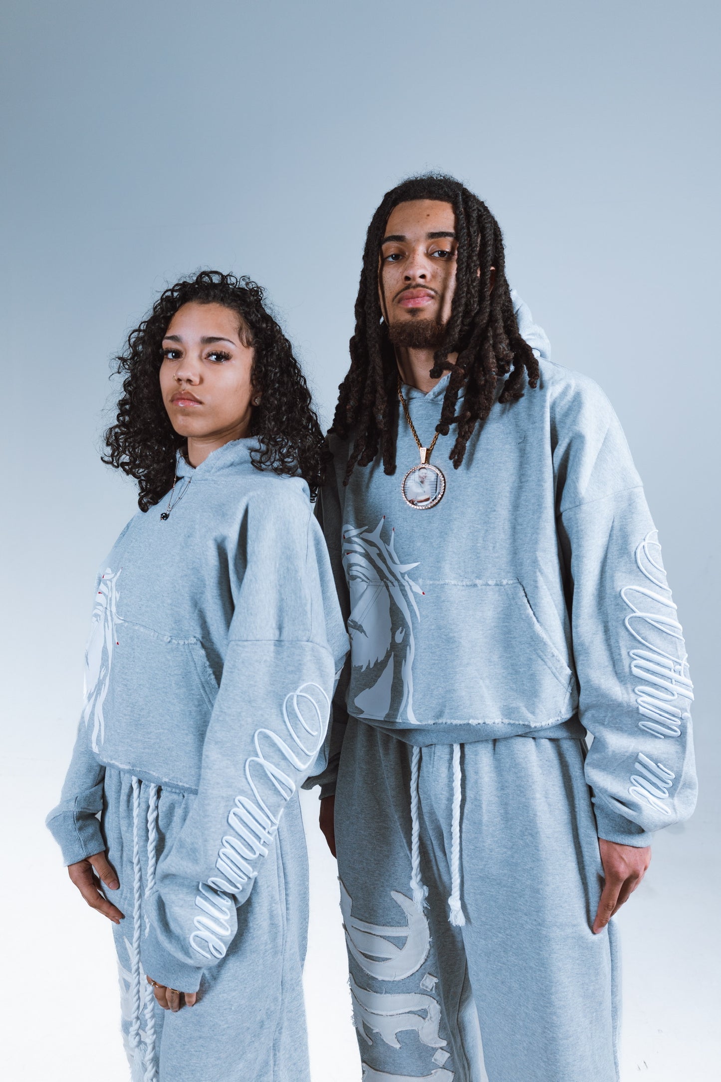 "MOVING IN CHRIST" Hoodie - GRAY