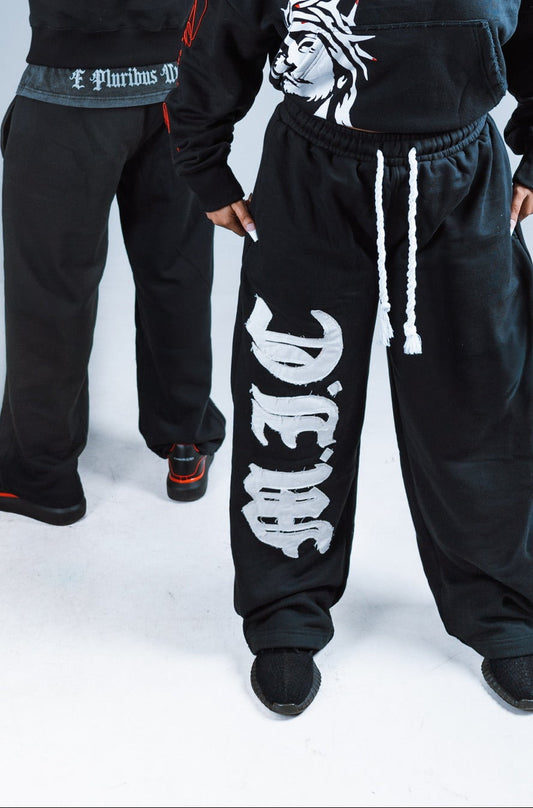 "MOVING IN CHRIST" Sweats - BLACK