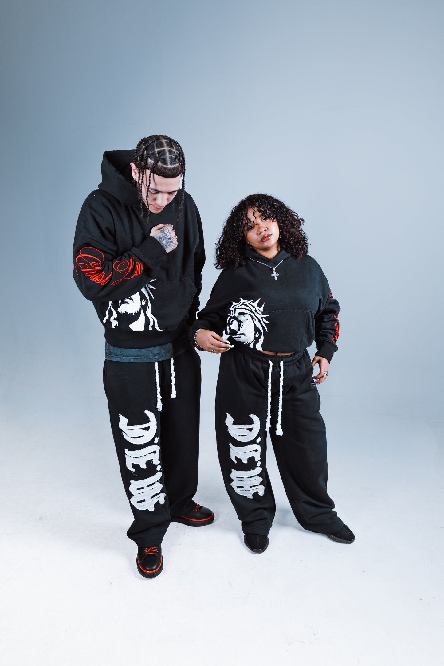 "MOVING IN CHRIST" Hoodie - BLACK